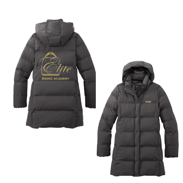 Elite Riding Academy Hooded Water Resistant Puffer Jacket