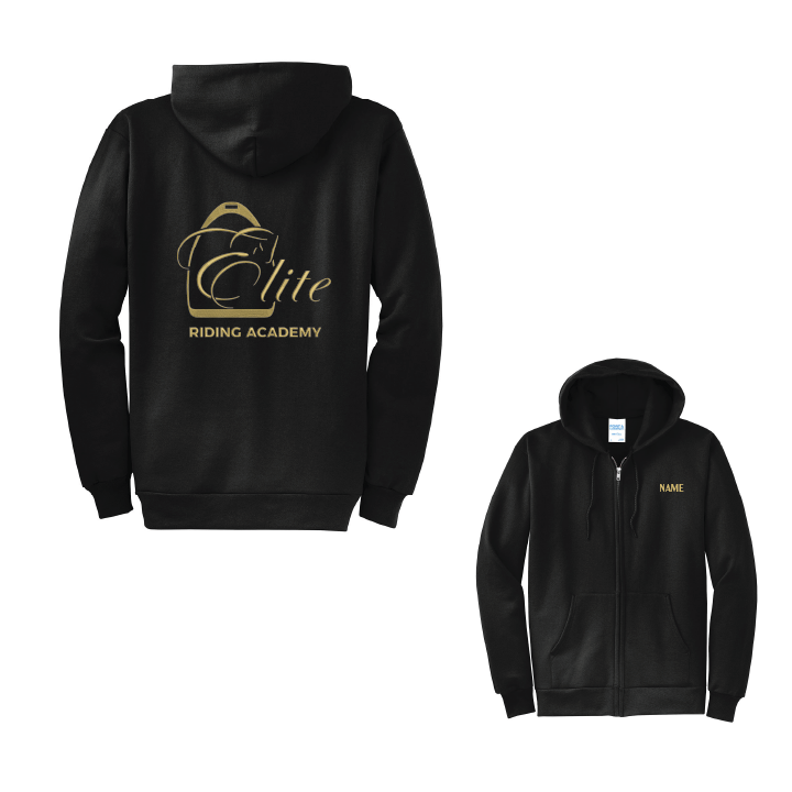 Elite Riding Academy Zip Up Hoodie