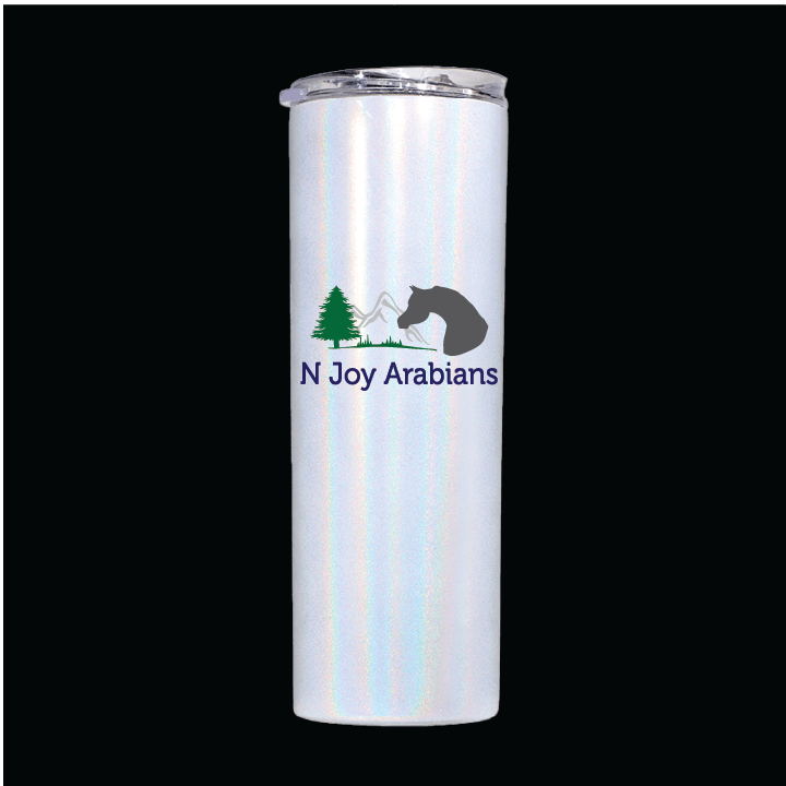 N Joy Insulated Iridescent Skinny Tumbler