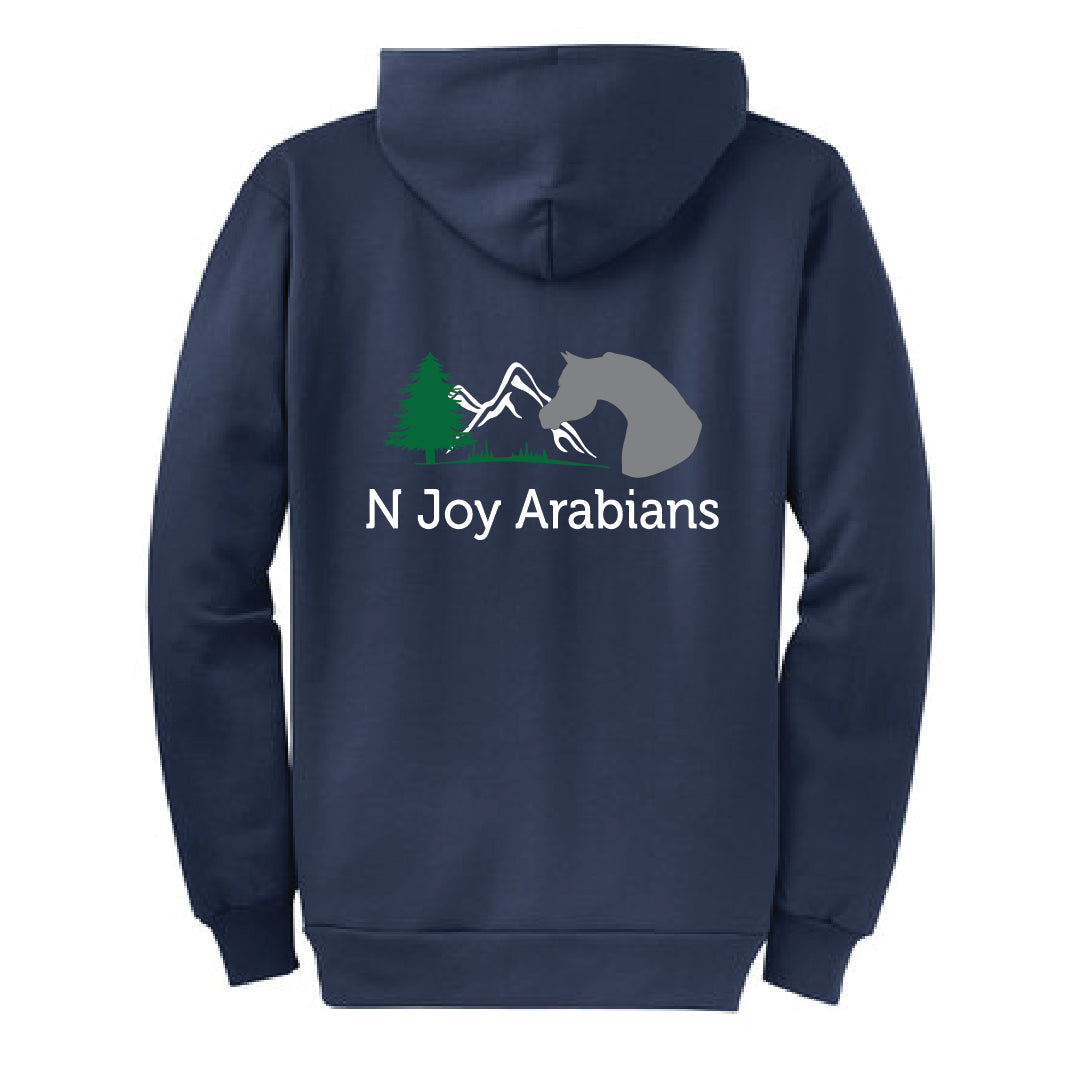 N Joy Unisex Full Zip Sweatshirt