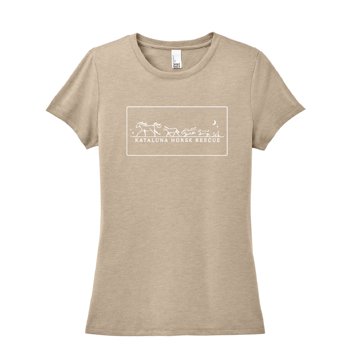 Kataluna Ladies T Shirt - Animals Logo (Rectangle)